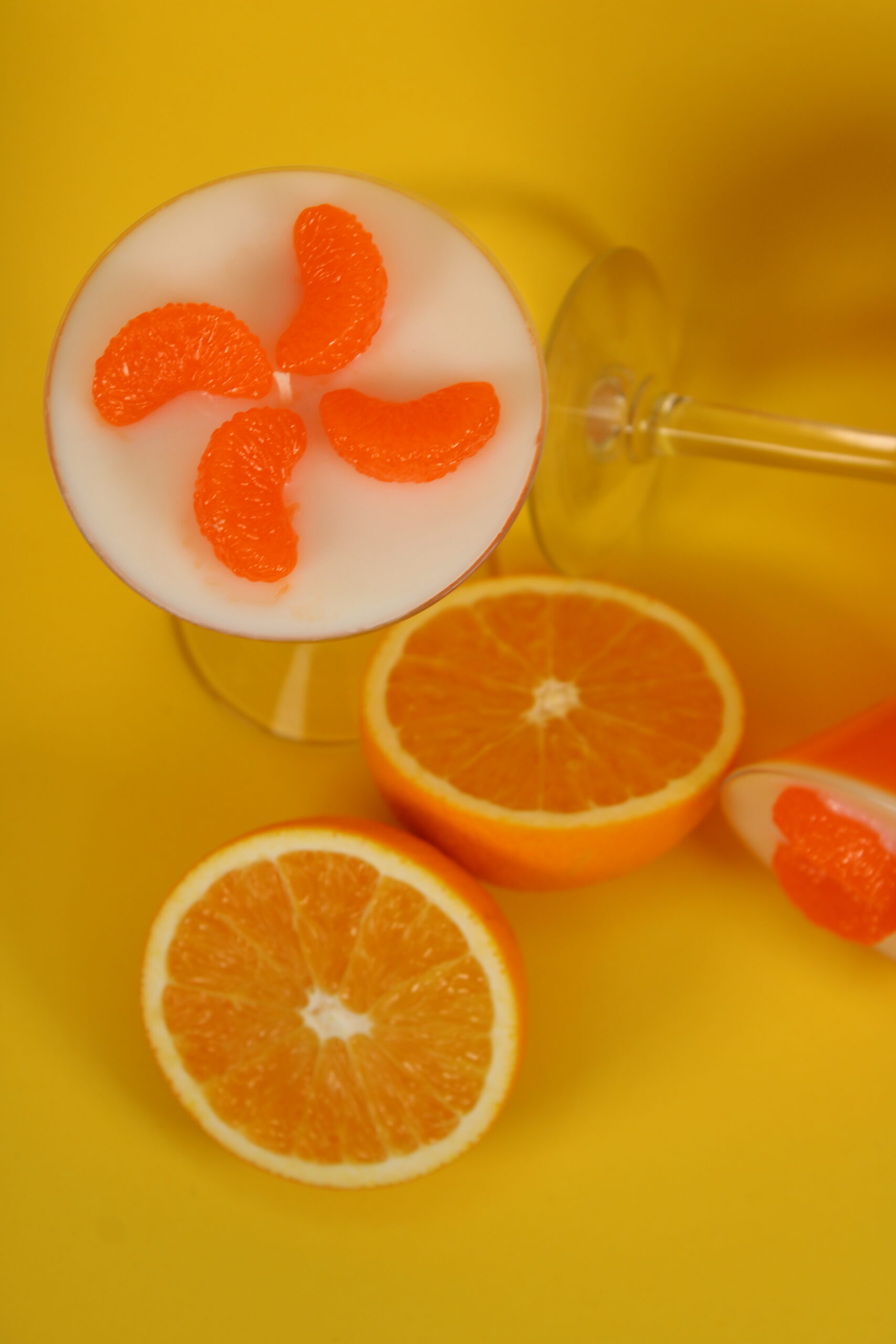 handgemachte cocktailkerze mit gelwachs mandarinen – citrus & mandarine duft | 290 g handgemachte cocktailkerze mit gelwachs mandarinen – citrus & mandarine duft | 290 g